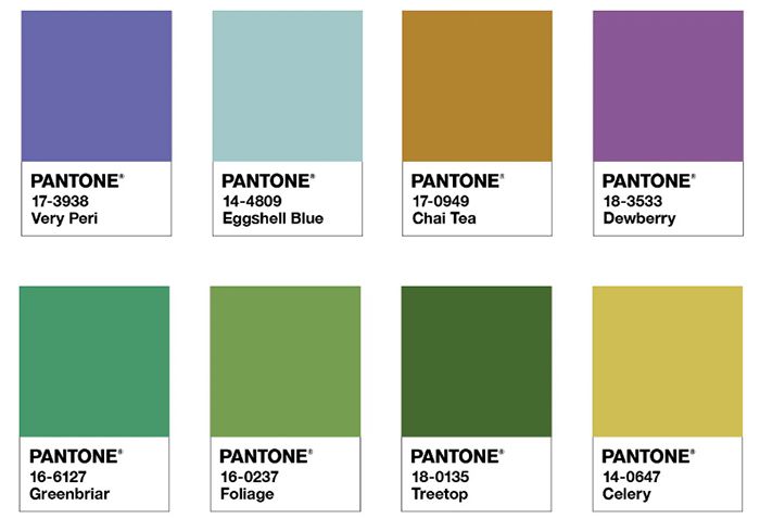 Главный цвет года 2022 по версии Pantone